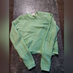 Nike Women's City Ready Green Mock Neck Running Top CJ3474 386